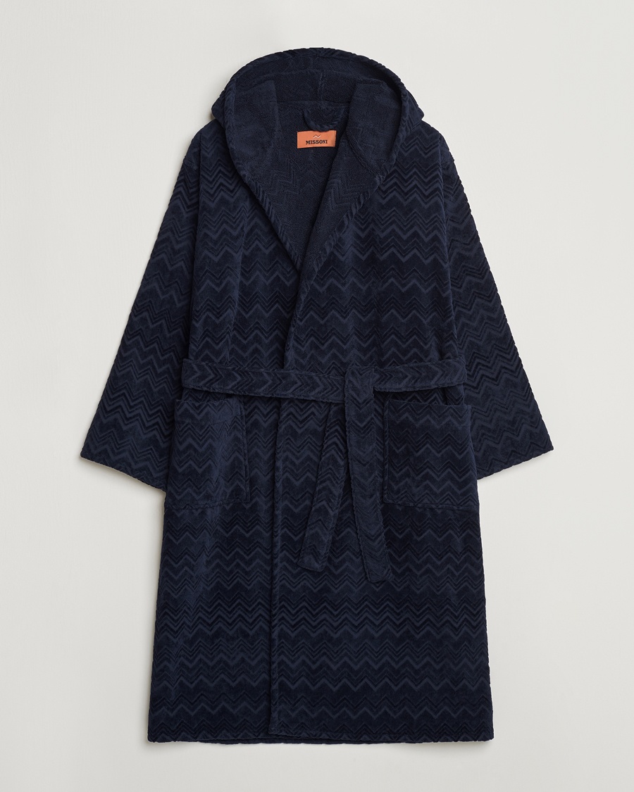Men | | Missoni Home | Chalk Bath Robe Navy