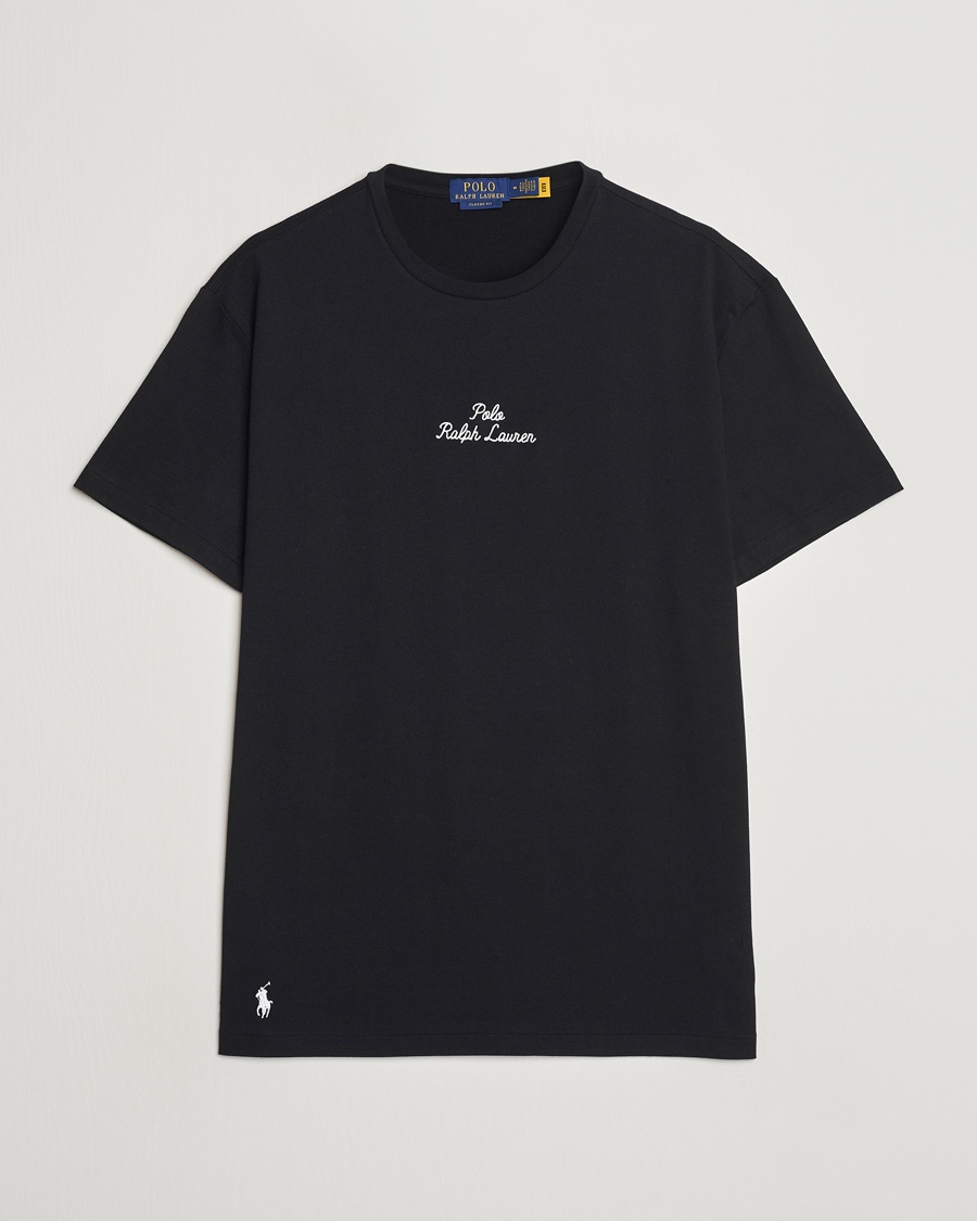 Men | World of Ralph Lauren | Polo Ralph Lauren | Center Logo Crew Neck T-Shirt Polo Black