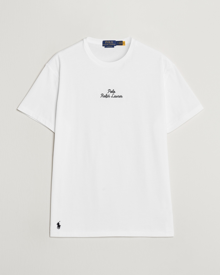 Men | World of Ralph Lauren | Polo Ralph Lauren | Center Logo Crew Neck T-Shirt White