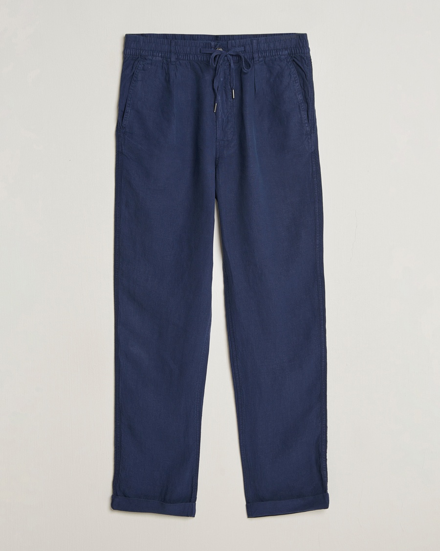 Polo Ralph Lauren Linen Cargo Pants Newport Navy at CareOfCarl.com