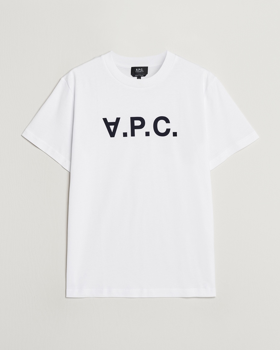 Men | Sale | A.P.C. | VPC T-Shirt White/Dark Navy