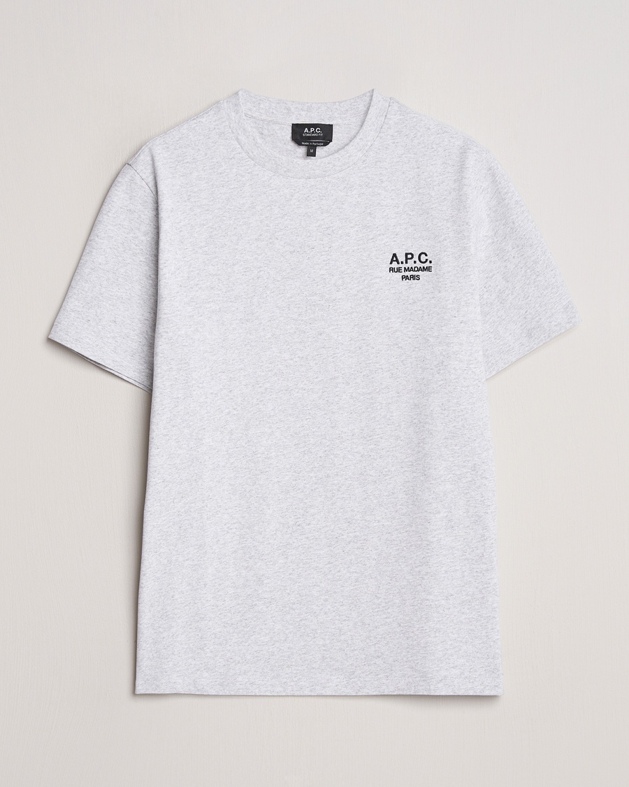 Men | Contemporary Creators | A.P.C. | Rue Madame T-Shirt Heather Grey