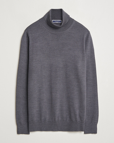 Men | Charles Tyrwhitt | Charles Tyrwhitt | Pure Merino Roll Neck Jumper Grey