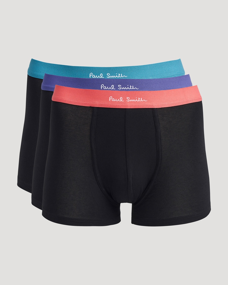Men | Underwear & Socks | Paul Smith | 3-Pack Trunk Black