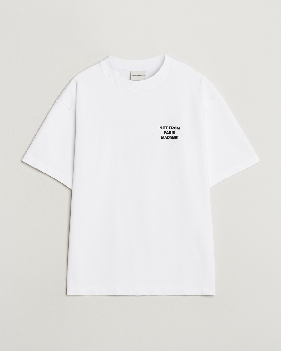Drôle de Monsieur Slogan T-Shirt Optic White – White