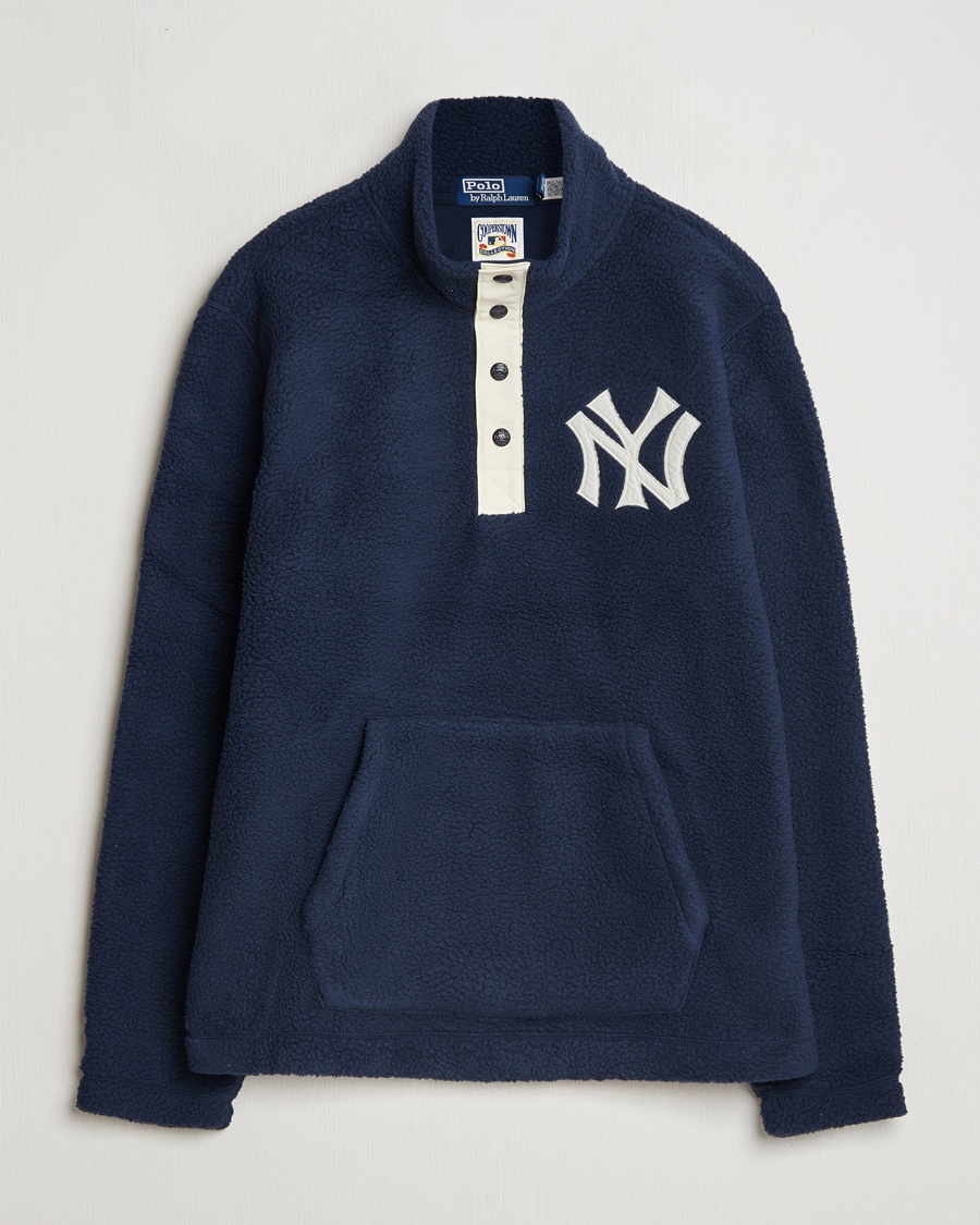 Men | Fleece Sweaters | Polo Ralph Lauren | MLB Fleece Aviator Navy/Deckwash White