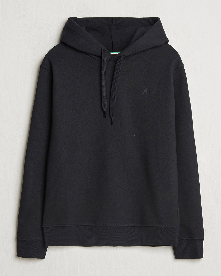 Replay Tonal Logo Hoodie Black – Black