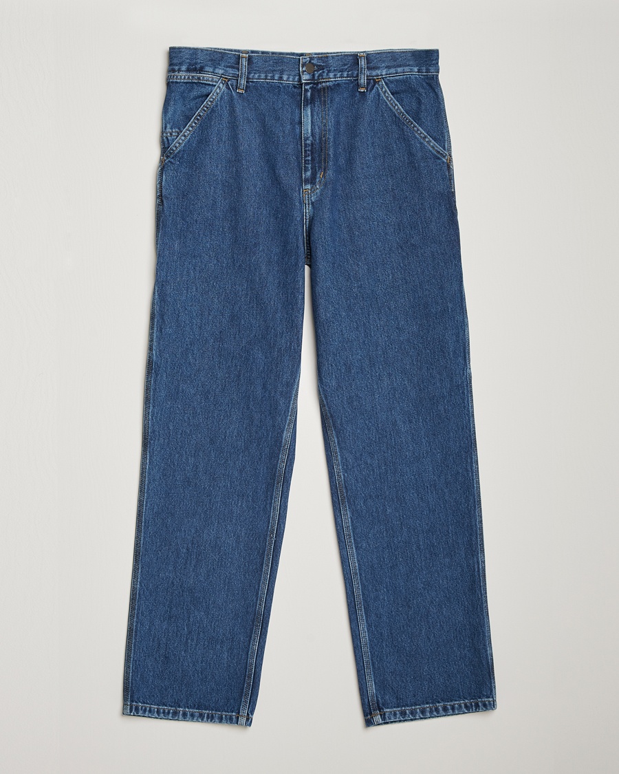 Men | Relaxed fit | Carhartt WIP | Single Knee Smith Denim Pants Blue Stone Washed