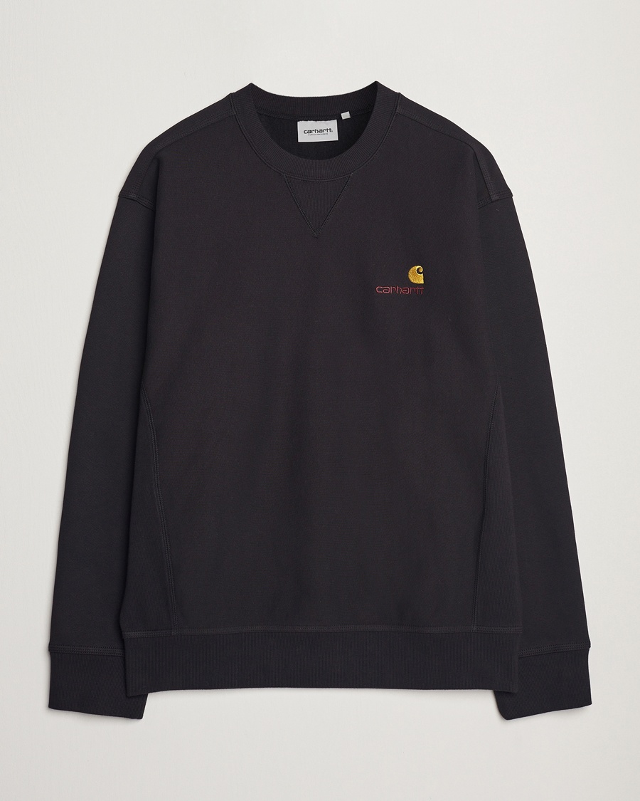Carhartt WIP American Script Sweatshirt Black – Black