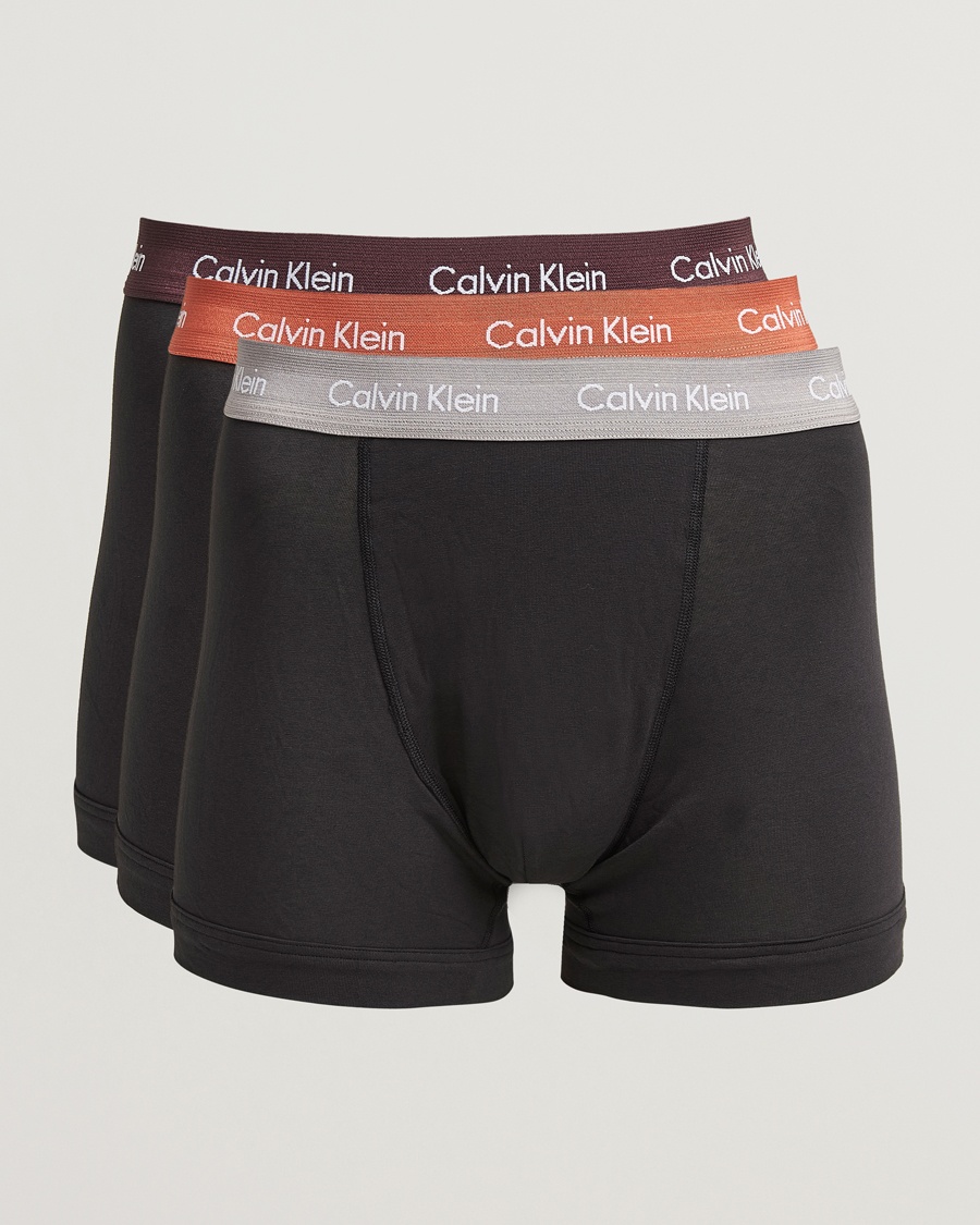 Men | Calvin Klein | Calvin Klein | Cotton Stretch 3-Pack Trunk Black