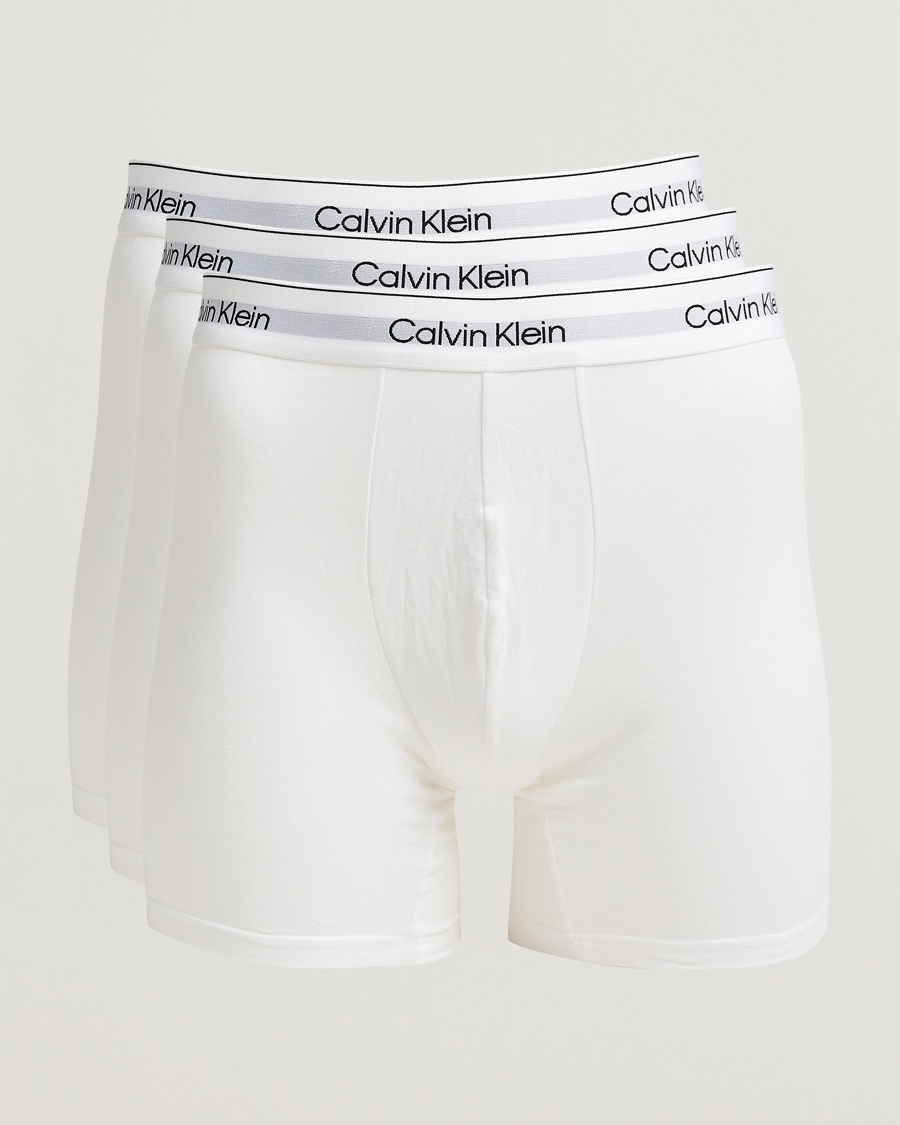 Calvin Klein 3-Pack Icon Cotton Stretch Boxer Brief White – White