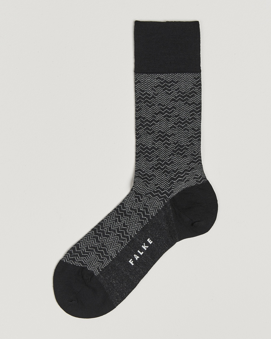 Men | Sale | Falke | Mighty Nest Wool/Cotton Socks Black