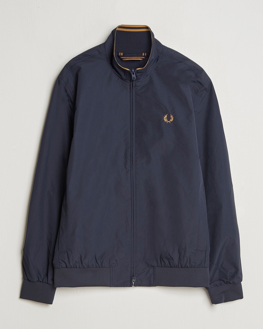 Fred Perry Brentham Jacket Navy – Blue