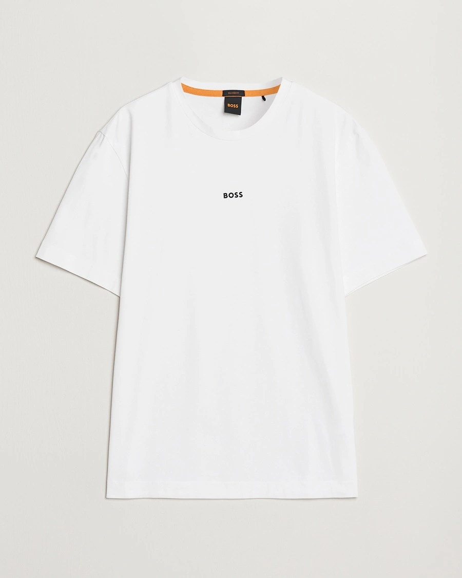 BOSS ORANGE Tchup Logo Crew Neck T-Shirt White – White