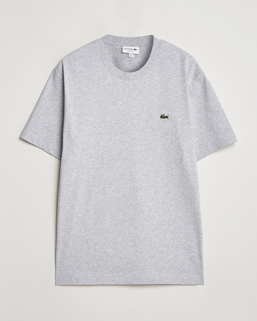 Lacoste Crew Neck T-Shirt Silver Chine – Grey