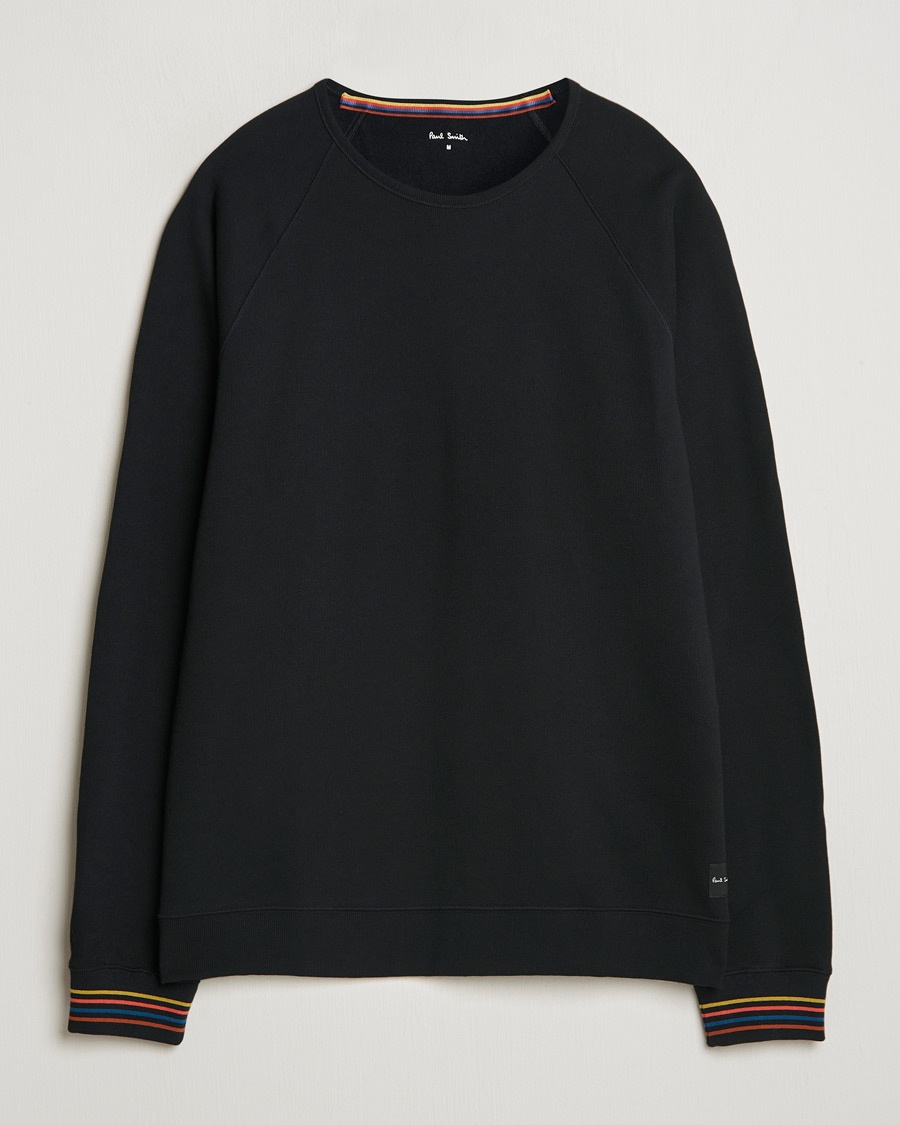 Paul Smith Artist Rib Crew Neck Sweatshirt Black – Black