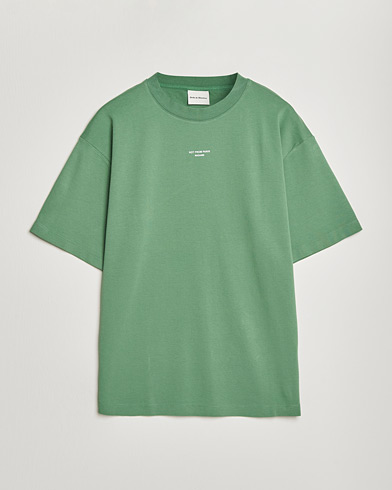 Drôle de Monsieur Classic Slogan T-Shirt Water Green – Green