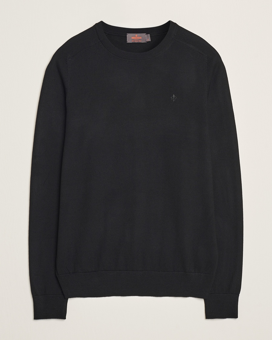 Morris Merino O-Neck Black – Black
