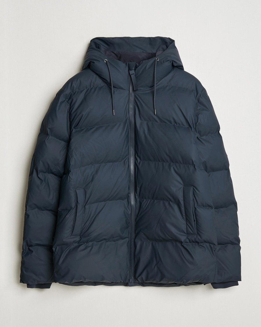 Moncler Montgenevre Flannel Down Jacket Navy at CareOfCarl.com
