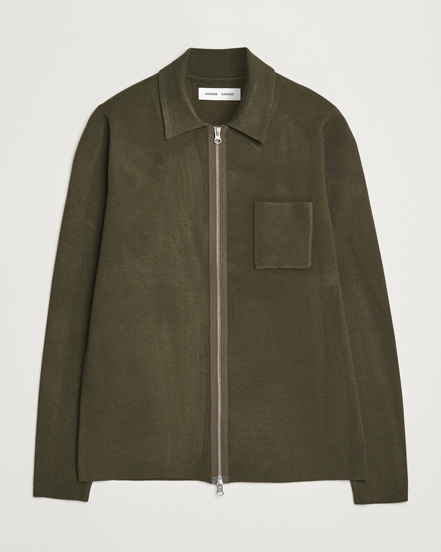 Men | Sale | Samsøe Samsøe | Guna Full Zip Forest Night