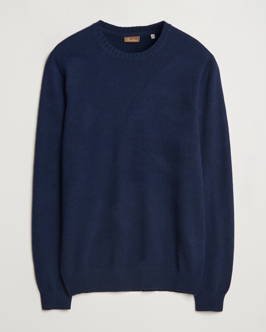 Stenströms Cashmere Crewneck Navy – Blue