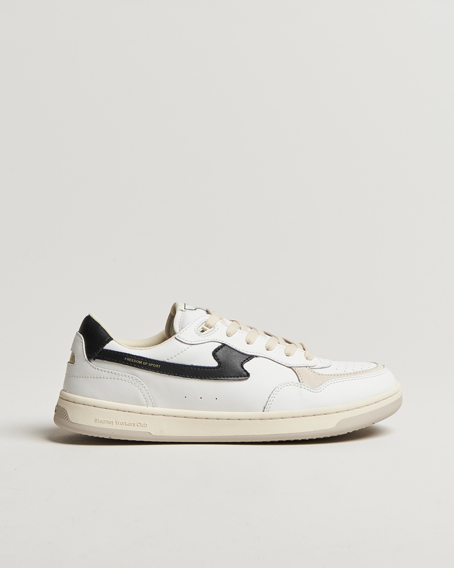 Men | White Sneakers | Stepney Workers Club | Pro Cup 01 S-Strike Leather Sneaker White/Black