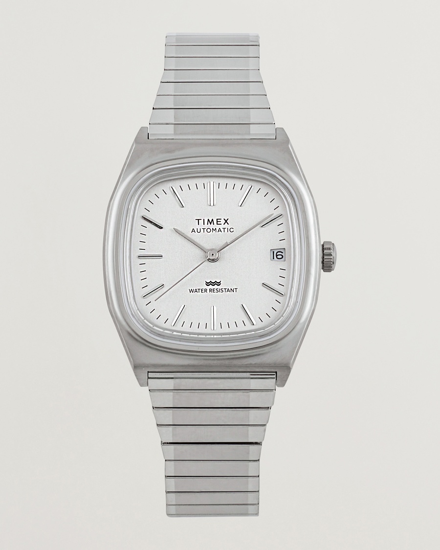 Timex 1983s Automatic Reissue 34mm White Dial – White