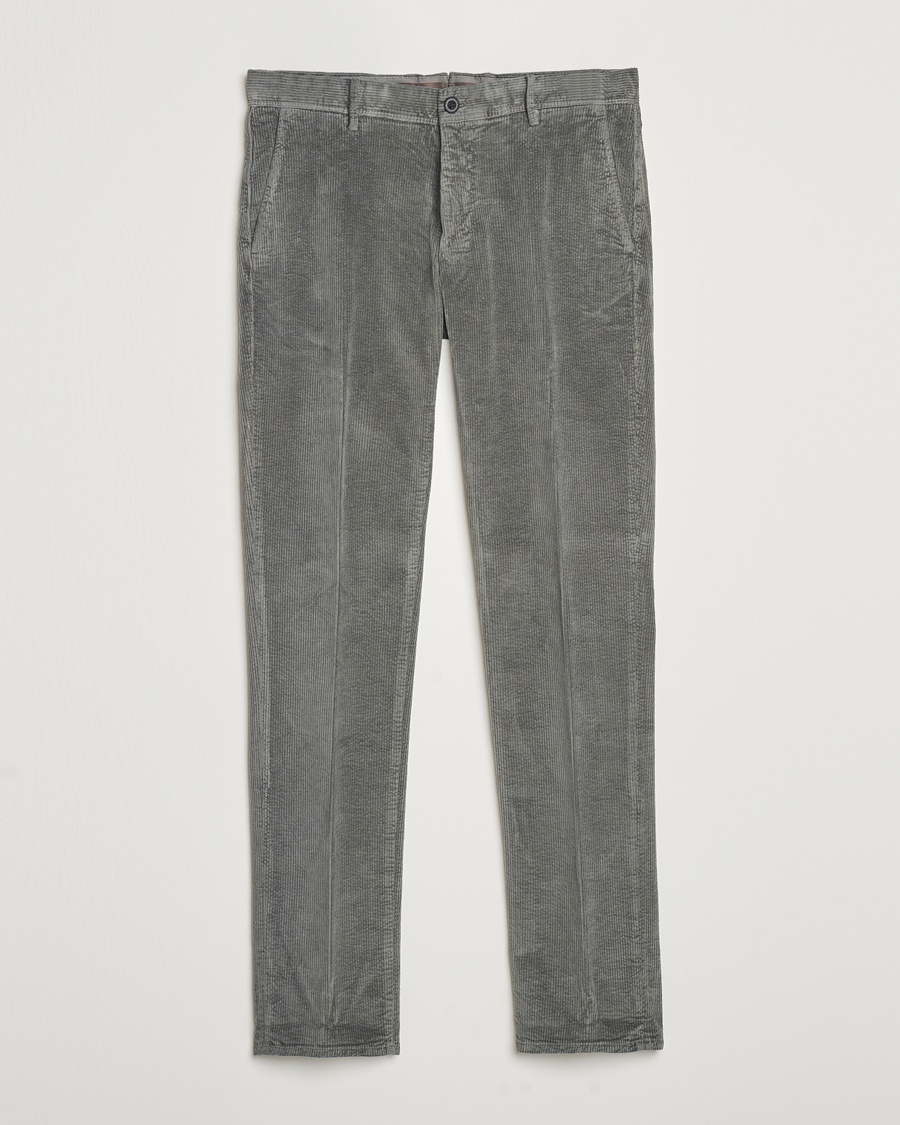 Men | Clothing | Incotex | Slim Fit Leisure Cord Slacks Grey