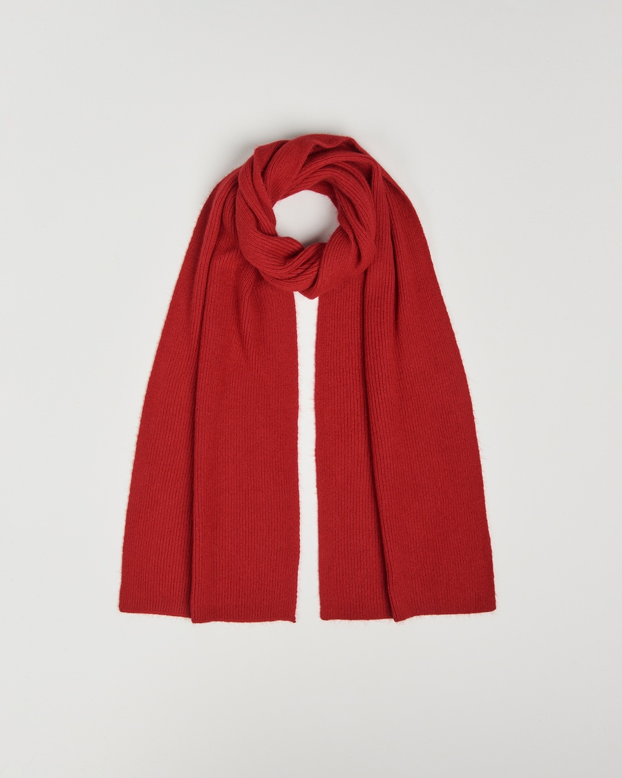 Le Bonnet Lambswool/Caregora Scarf Framboise – Red
