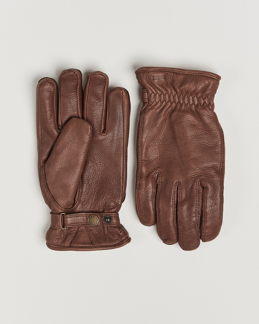 Hestra Burensvik Deerskin Wool Pile Glove Chocolate – Brown