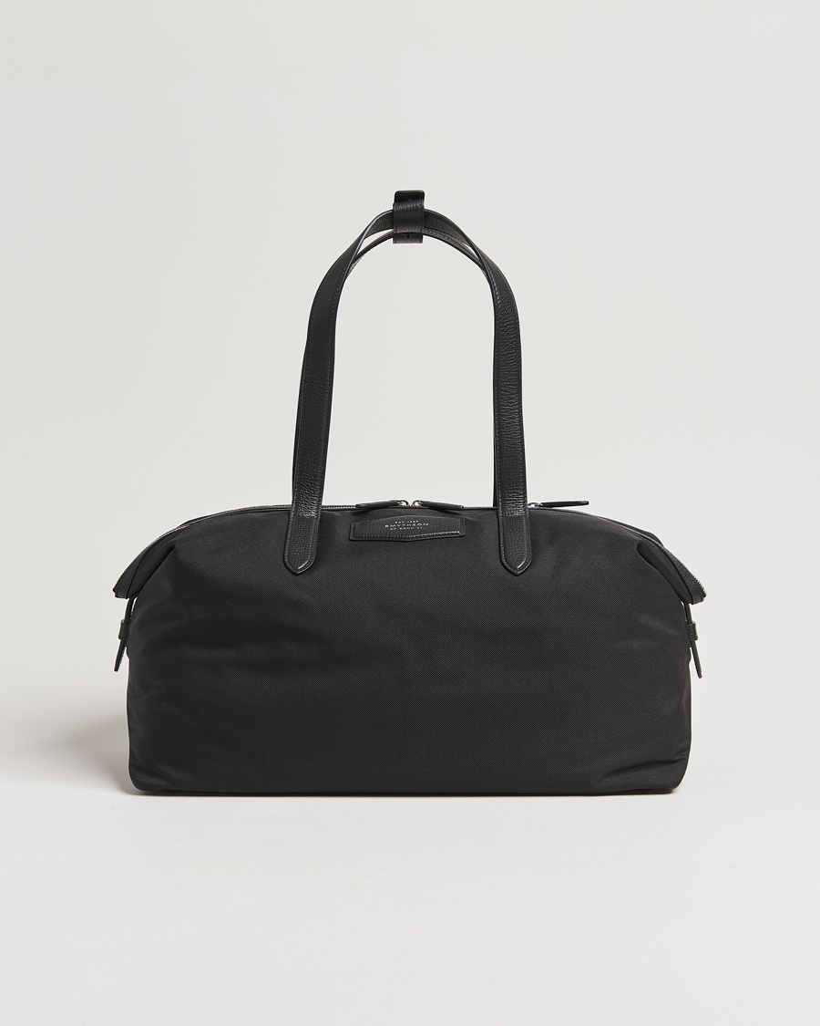 Smythson Canvas Norton Small Travel Bag Black – Black
