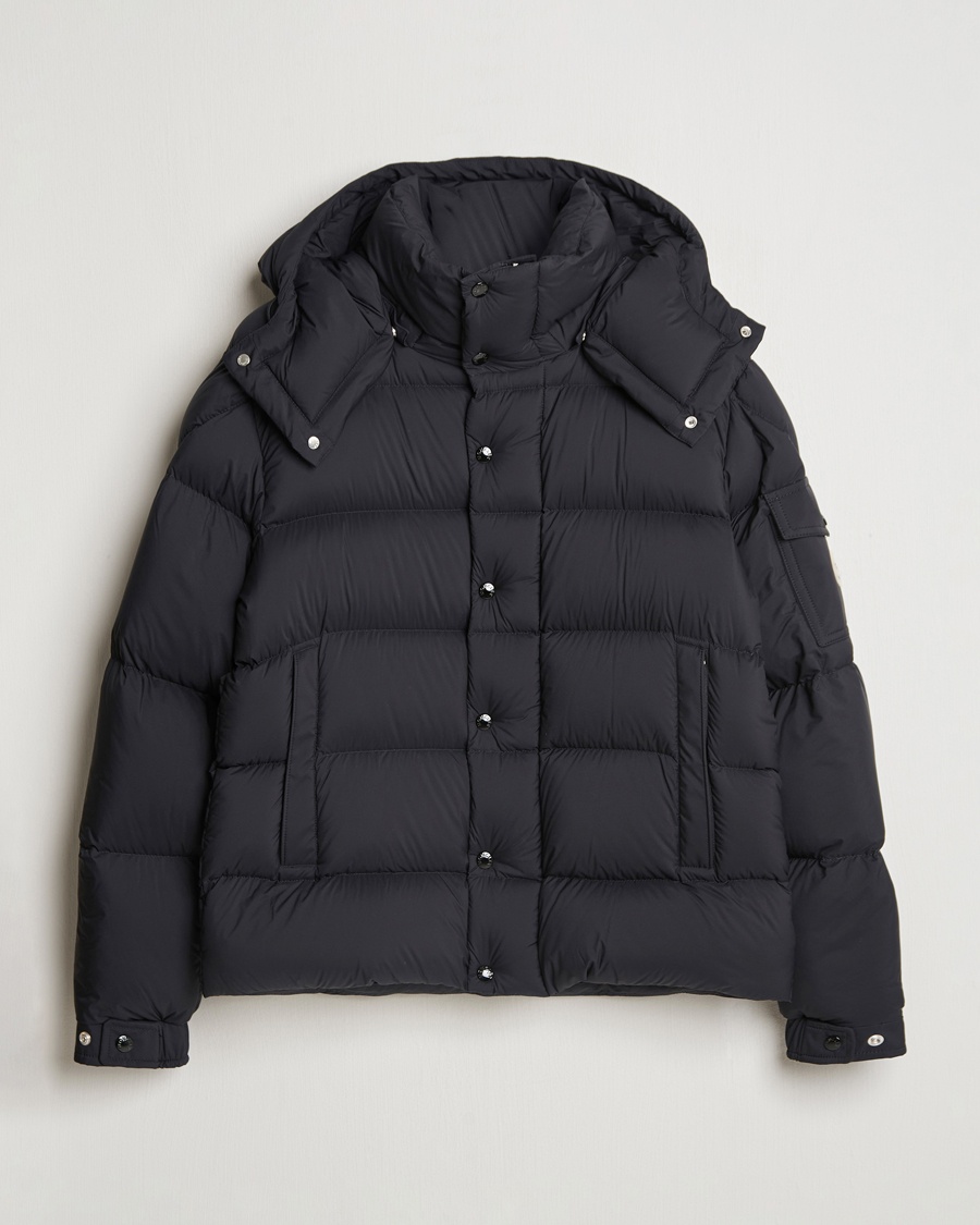Moncler Montgenevre Flannel Down Jacket Navy at CareOfCarl.com
