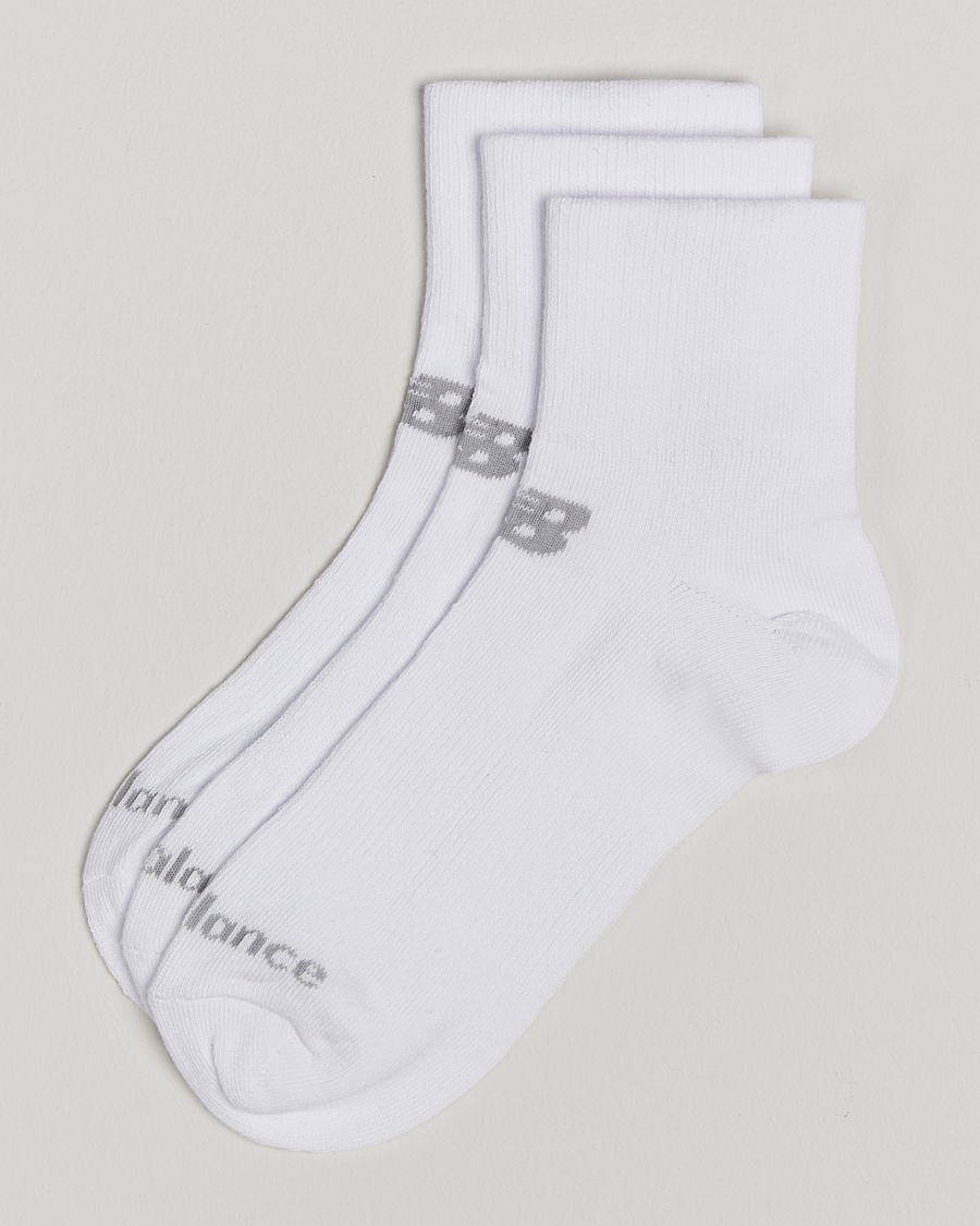 Men | New Balance Running | New Balance Running | 3-Pack Performance Cotton Socks White