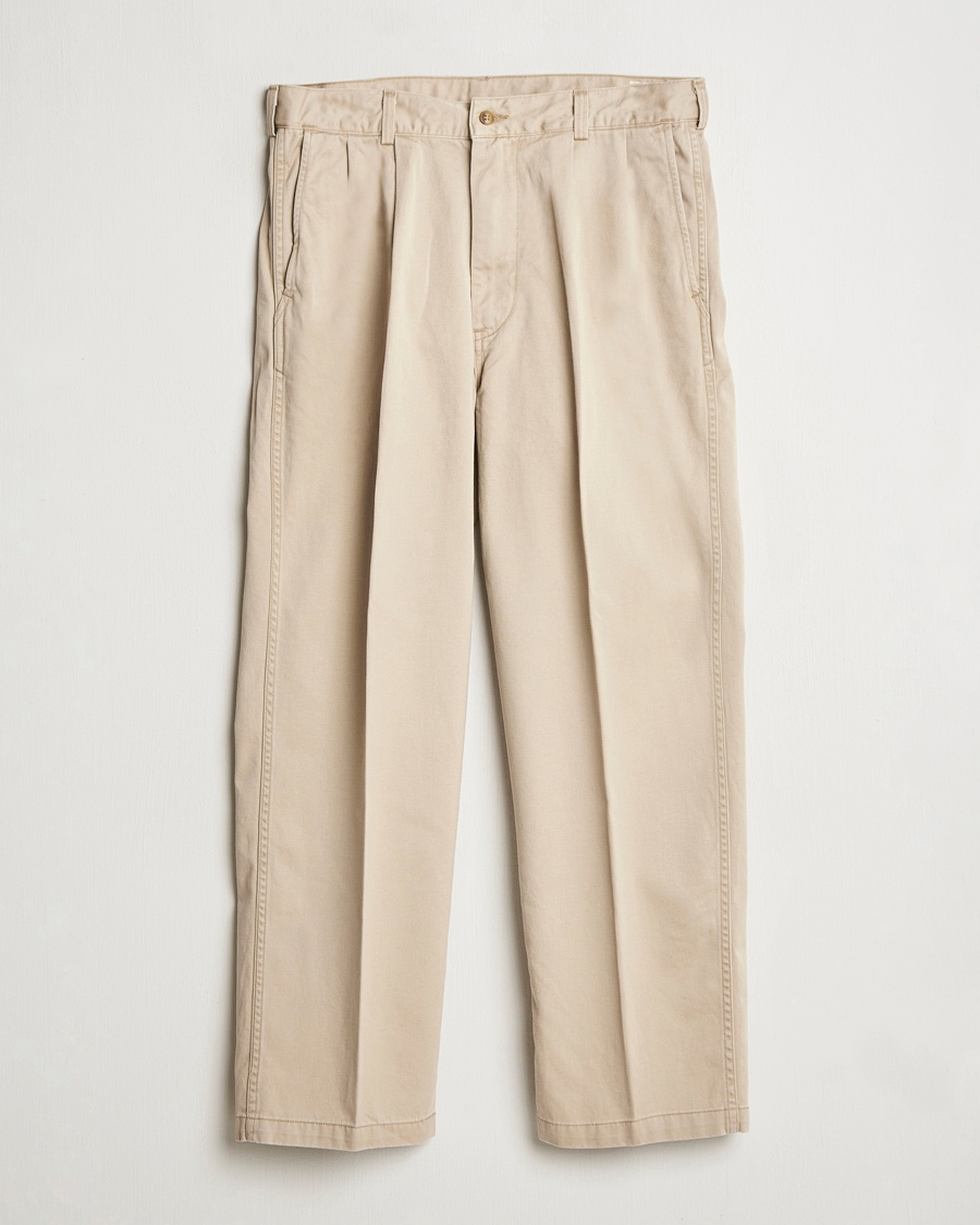 RRL Officers Flat Pant New Military Khaki at CareOfCarl.com