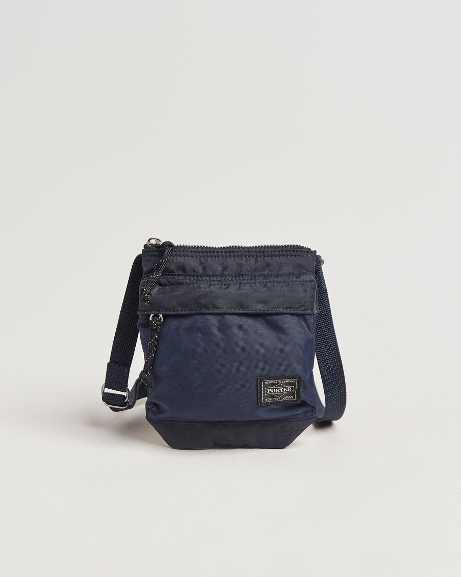 Porter-Yoshida & Co. Force Small Shoulder Pouch Navy Blue – Blue