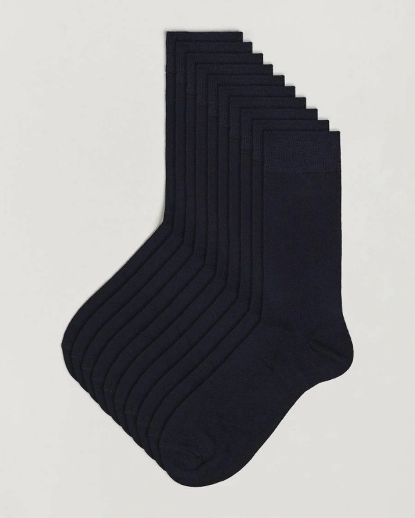 Men | Socks | Topeco | 10-pack Solid Care of Carl Cotton Sock