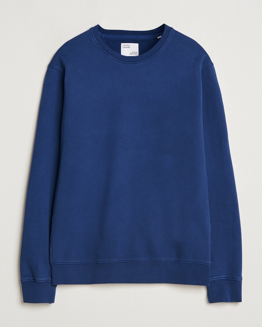 Men | Clothing | Colorful Standard | Classic Organic Crew Neck Sweat Marine Blue