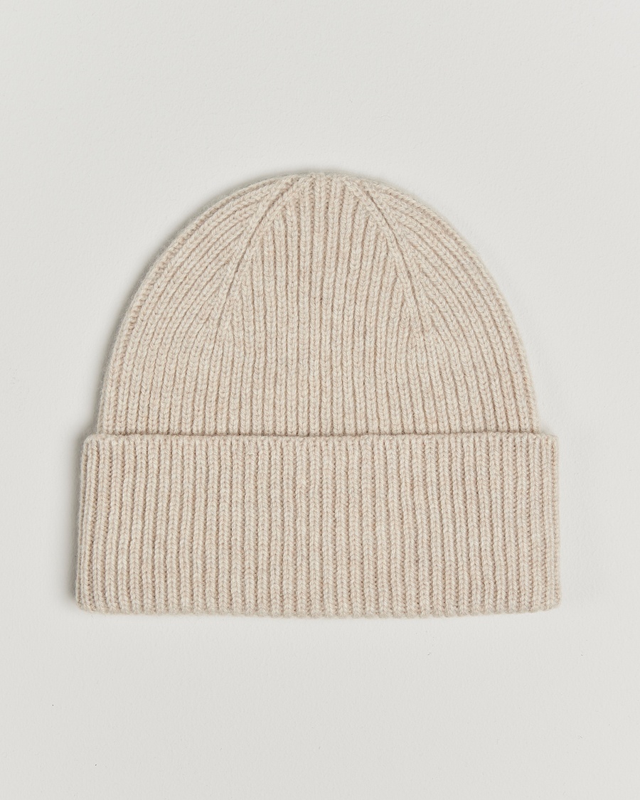 Colorful Standard Merino Wool Beanie Ivory White – Beige
