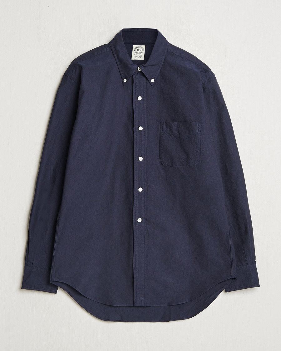 Kamakura Shirts Vintage Ivy Oxford Button Down Shirt Navy – Blue