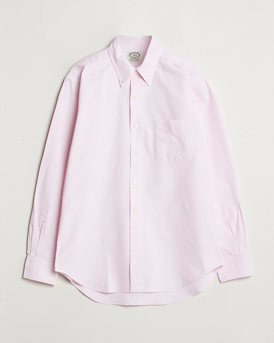 Kamakura Shirts Vintage Ivy Oxford Button Down Shirt Pink Stripe – Pink