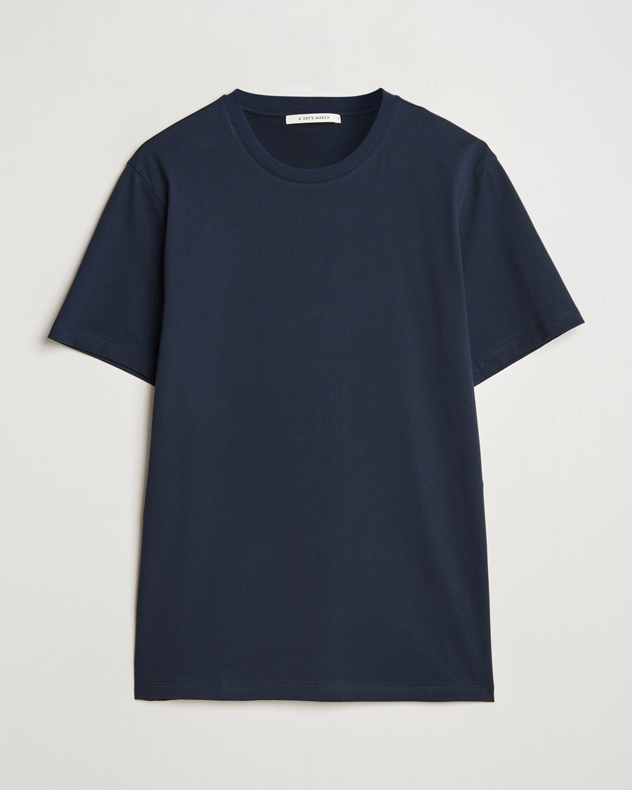 Men | A Day's March | A Day's March | Midweight T-Shirt Navy