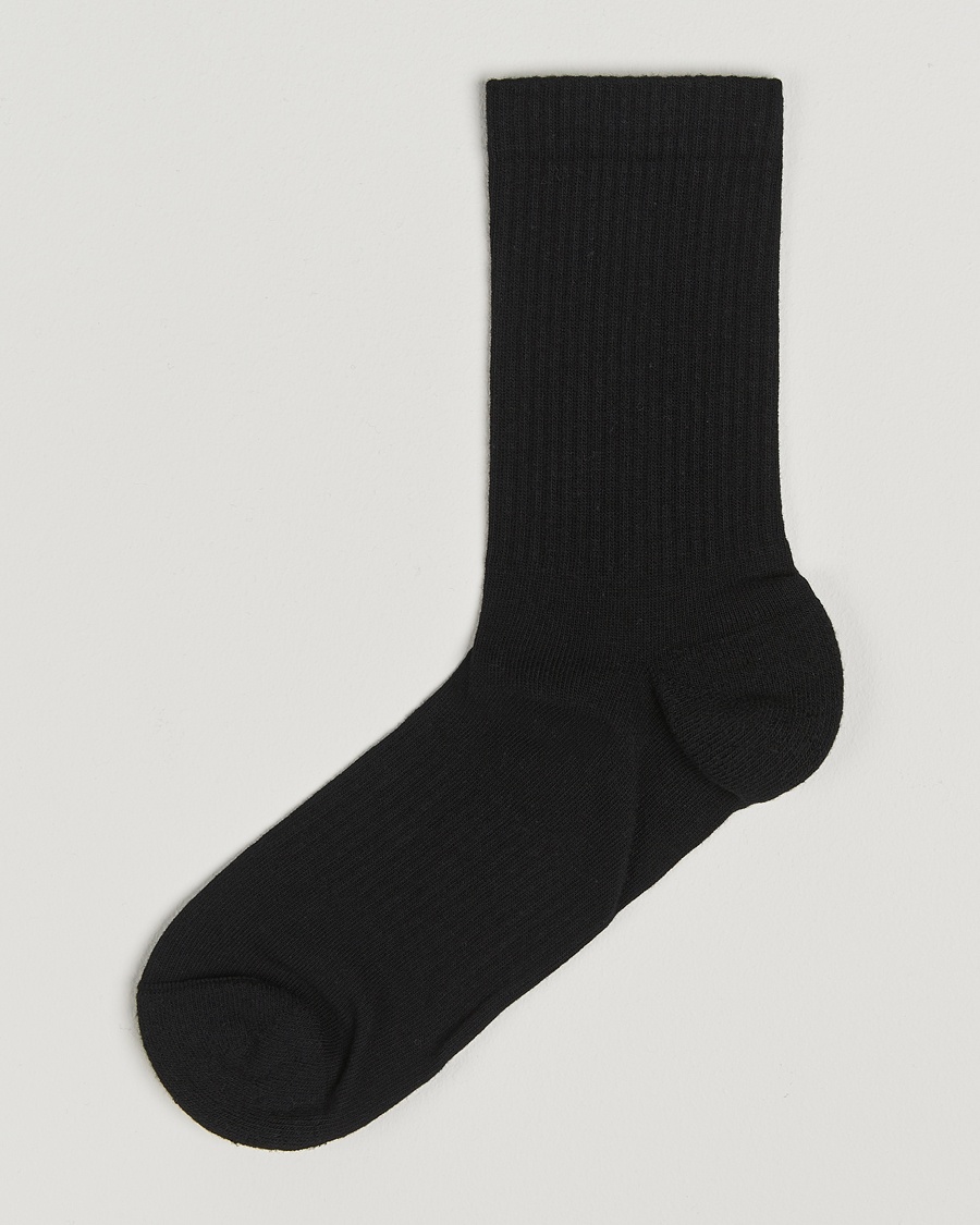Sweyd Crew Cotton Socks Black – Black