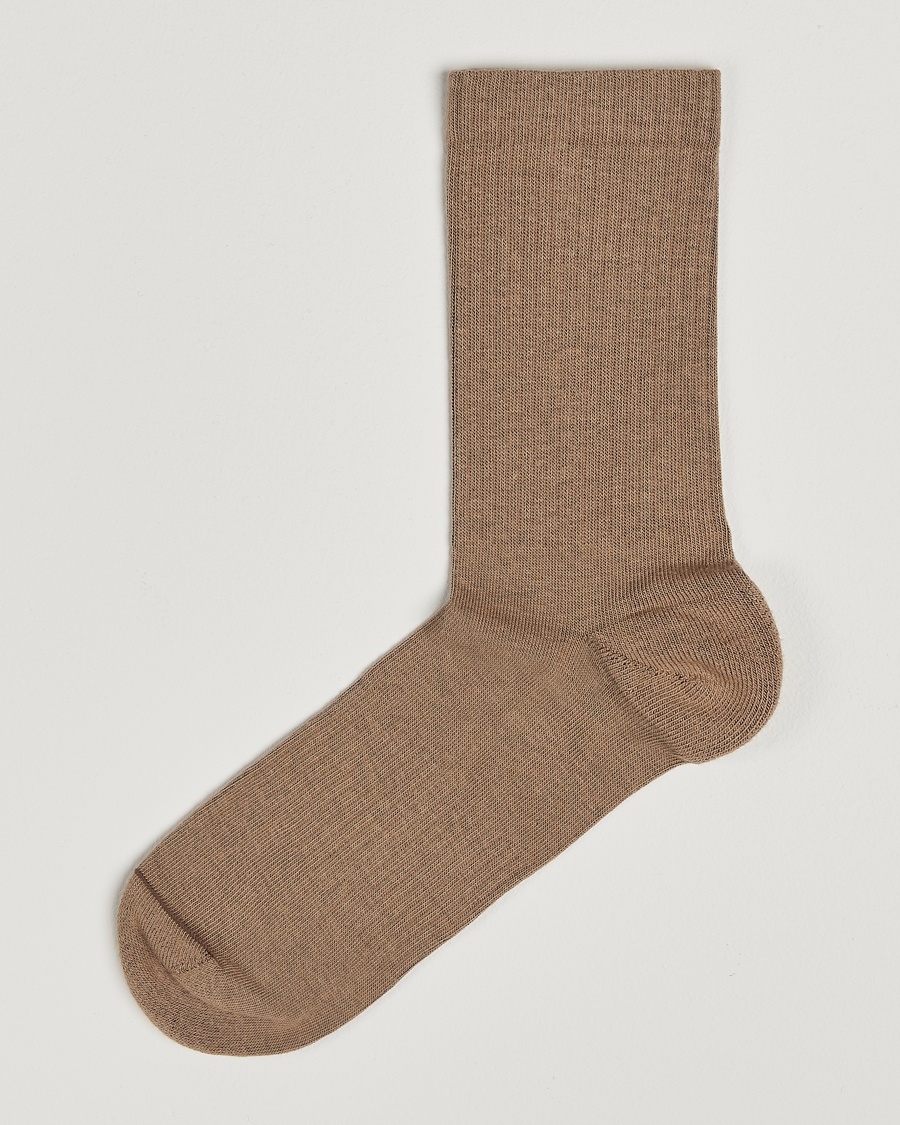 Sweyd Crew Cotton Socks Sand – Beige