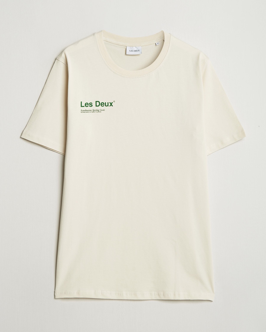 Men | LES DEUX | LES DEUX | Brody Printed T-shirt 2.0 Ivory