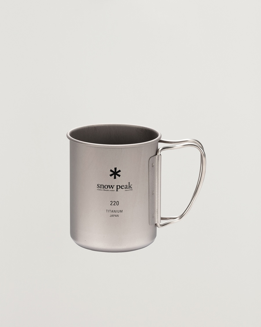 Snow Peak Single Wall Mug 220 Titanium – Grey
