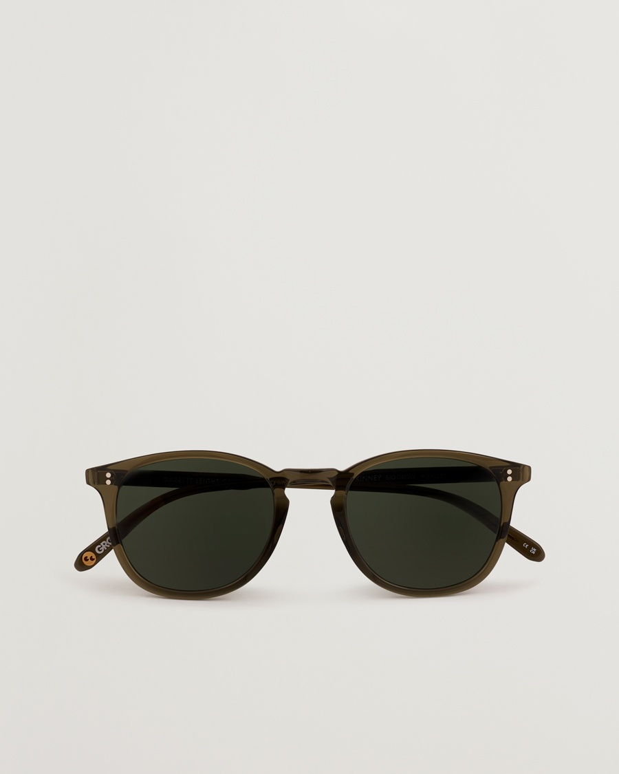 Men | D-frame Sunglasses | Garrett Leight | Kinney 49 Sunglasses Olive/Green