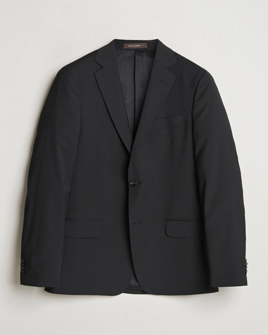 Men | Suit Jackets | Oscar Jacobson | Edmund Blazer Black
