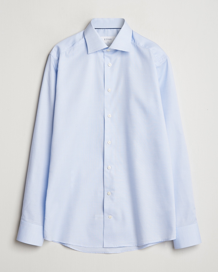 Eton Slim Fit Oxford Shirt Light Blue – Blue