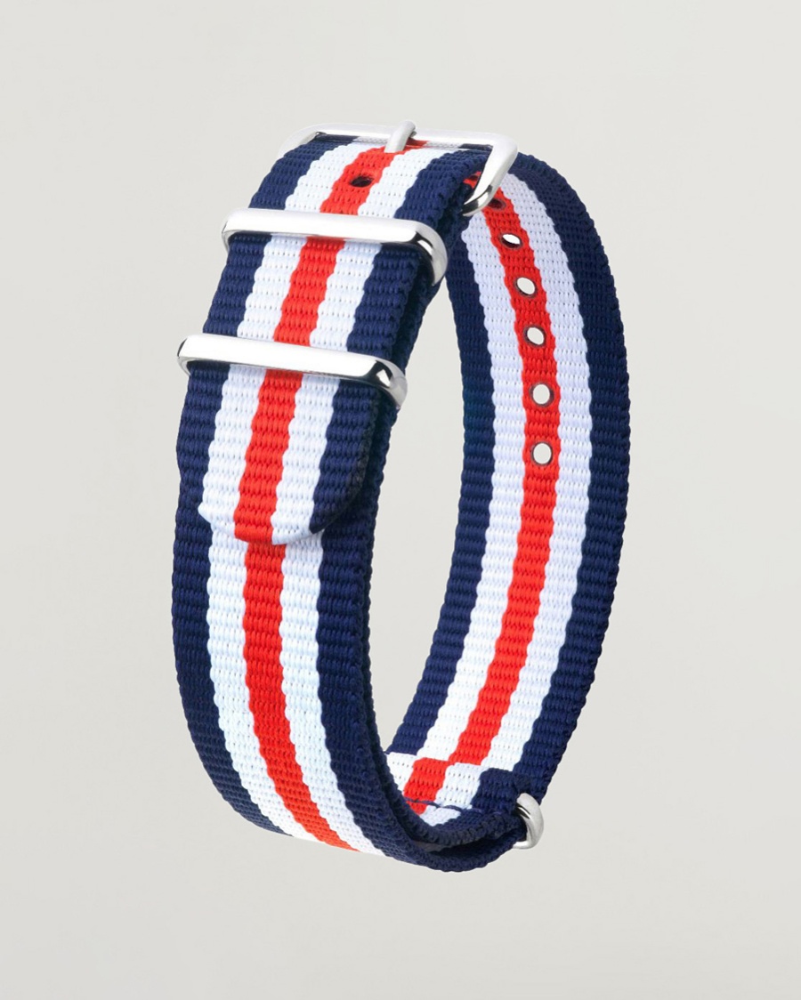 HIRSCH Rush Striped Nato Watch Strap – Multi-colour