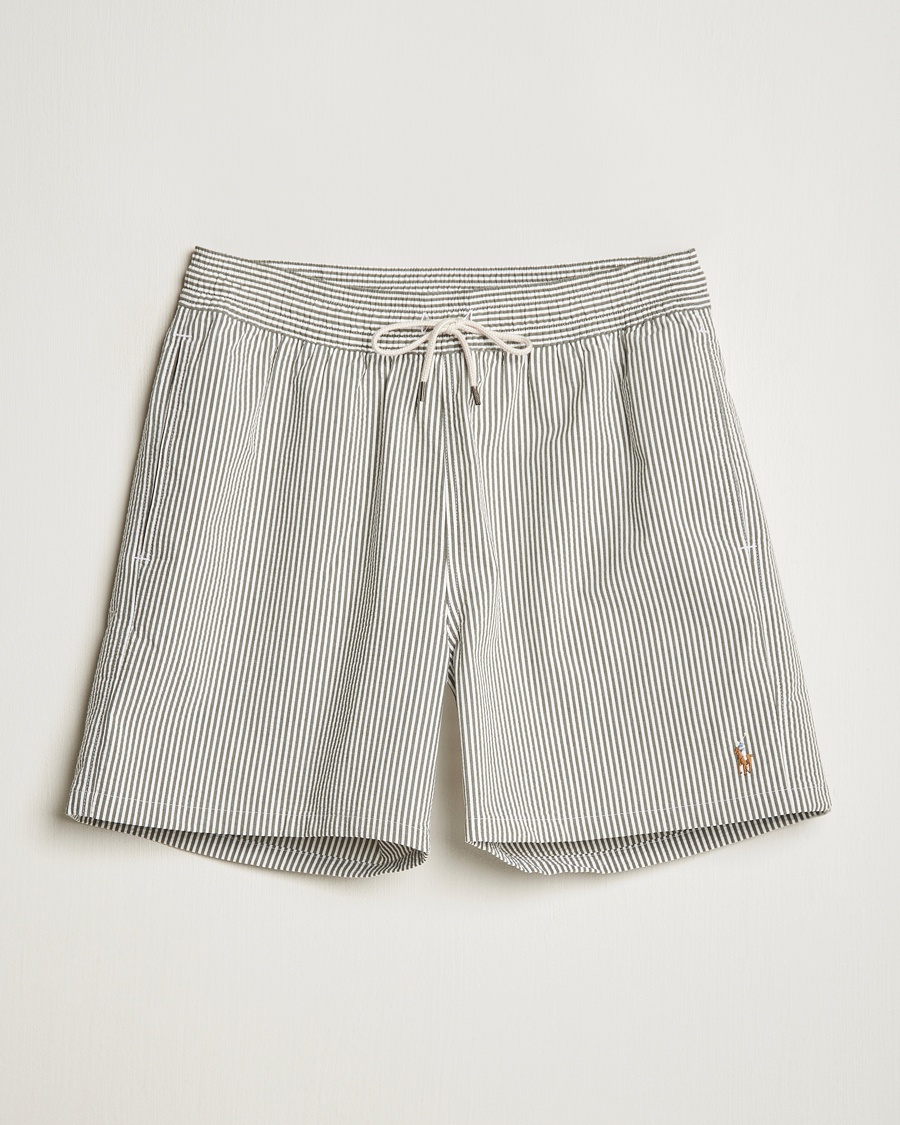 Polo Ralph Lauren Traveler Mid Trunk Seersucker Olive – Green